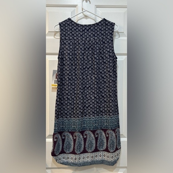 BeachLunchLounge Sleeveless Gigi Shift Dress NWT V-Neck Tassel Tie Women Sz M - Picture 2 of 7